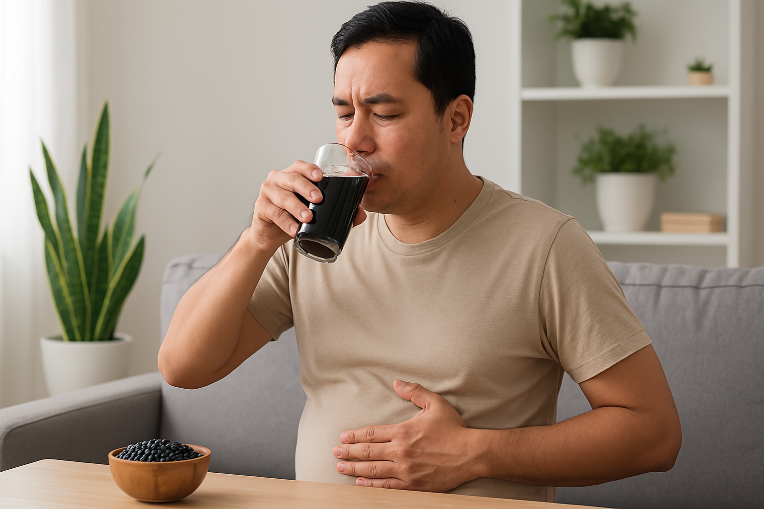 Người bị gan nhiễm mỡ uống nước đậu đen được không? 3