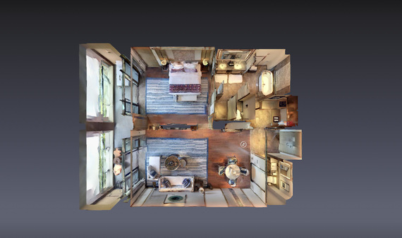 3D real estate walkthrough panorama