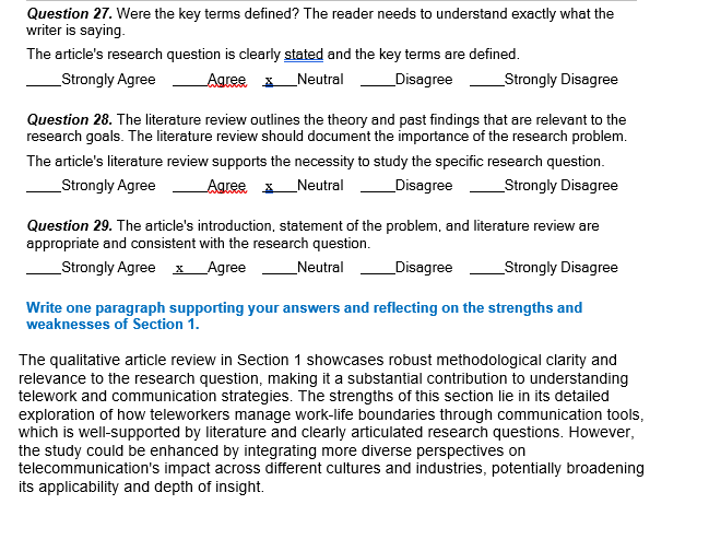 BMGT-8028 Week 8 Assignment: Evaluating Quantitative and Qualitative Research Articles