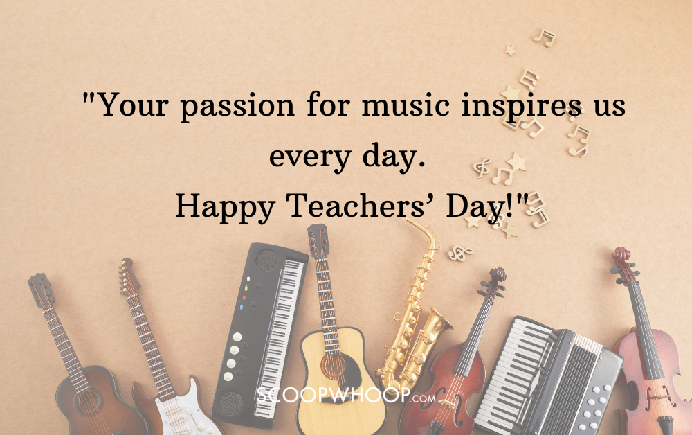 teachers day wishes for music teacher