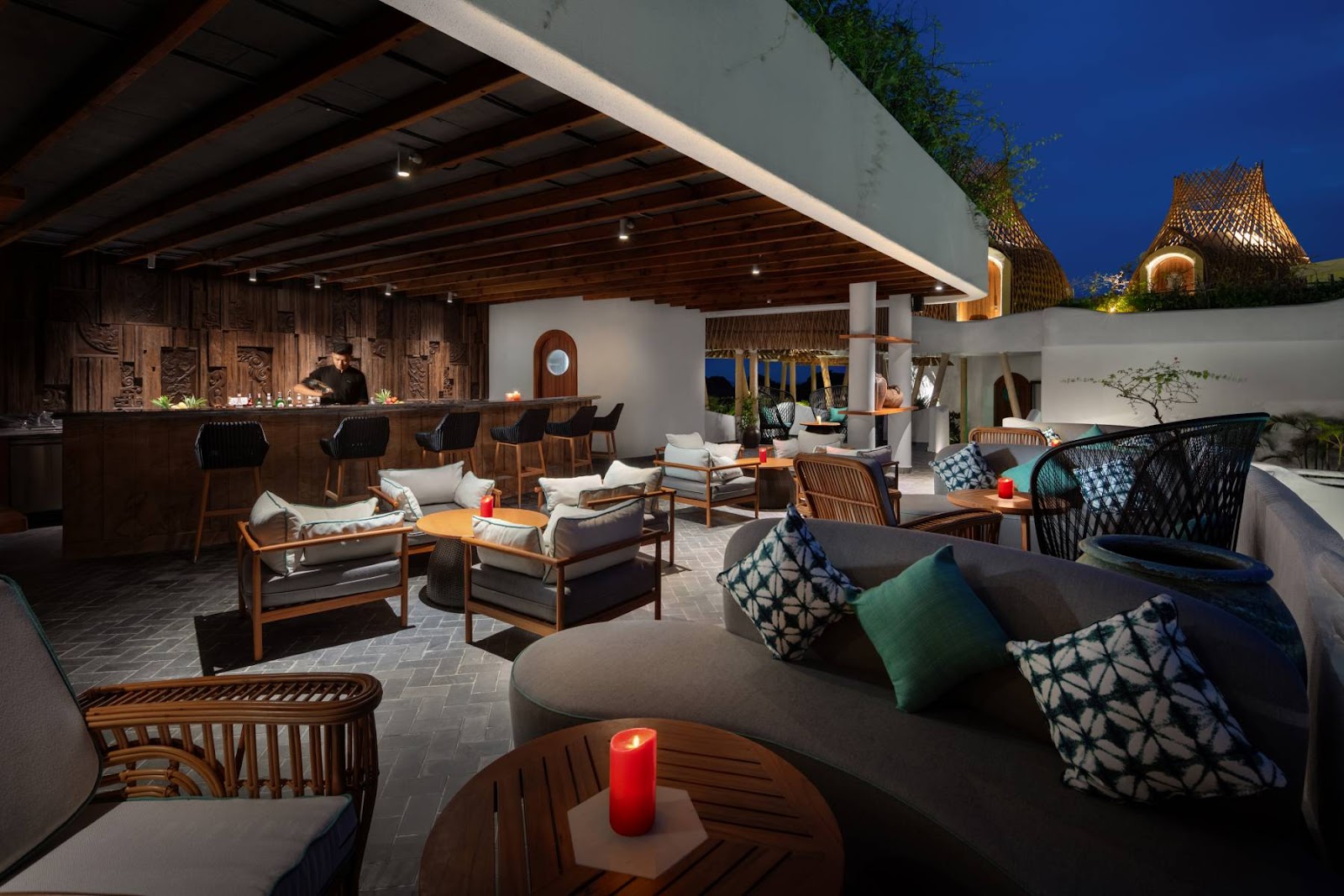 Quầy Indochine Lounge tại khách sạn