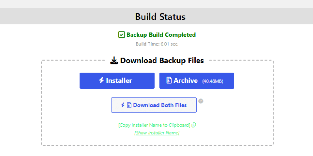 Download Backup Files
