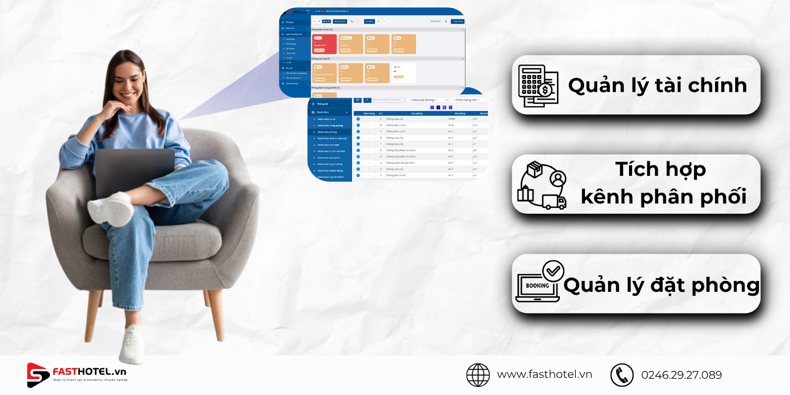 Tính năng cốt lõi của phần mềm quản lý khách sạn