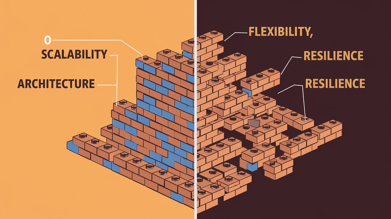 Comparison of microservices and monolithic architecture with pros and cons.