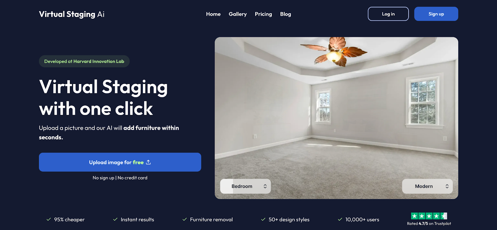 Virtual Staging AI-Home page