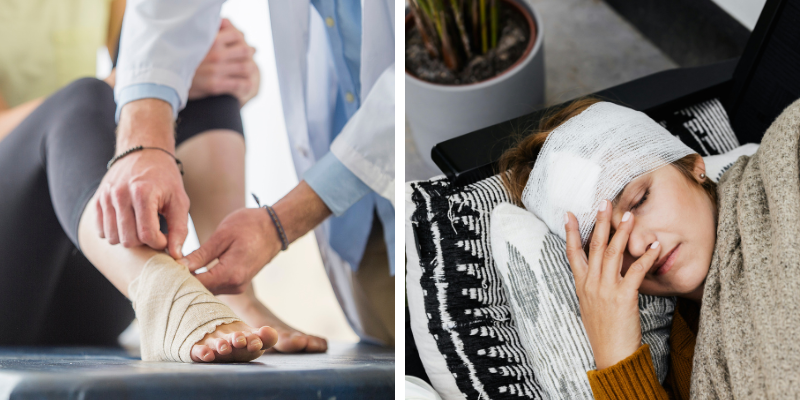 Plaintiff's injuries in Personal Injury case
