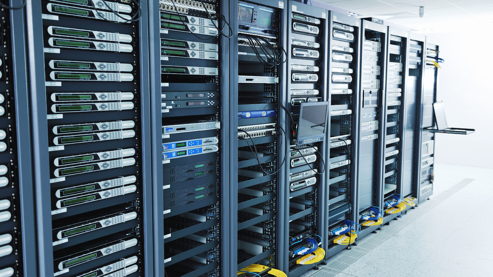 Room with a huge gray server