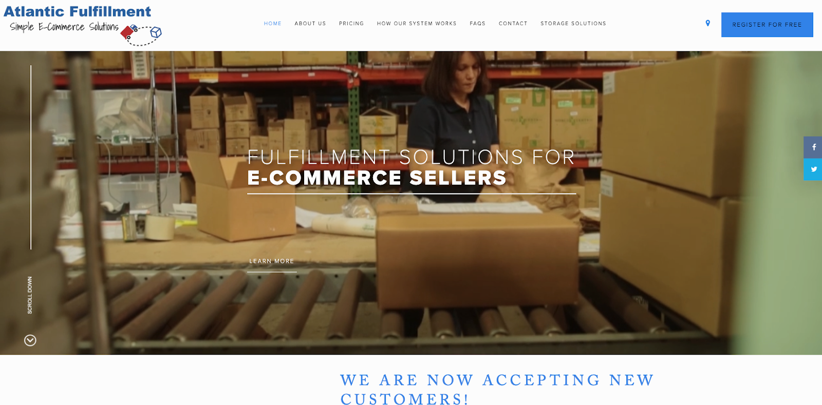 Atlantic Fulfillment homepage