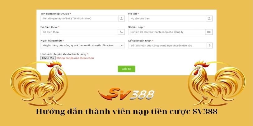 Cách nạp tiền nhanh chóng để bắt đầu đặt cược tại SV388
