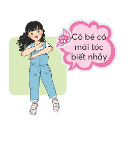 BÀI 4: CÔ GIÓKHỞI ĐỘNGCâu hỏi: Nói về lợi ích của gió đối với người và vật theo gợi ý:Giải nhanh:Làm chong chóng quayLàm mây trôiĐẩy thuyền KHÁM PHÁ VÀ LUYỆN TẬPCâu 1: Đọc: Cô Gió – Xuân Quỳnh1. Cô Gió đã giúp gì cho thuyền và mây?2. Trên đường đi cô Gió đã chào những ai?3. Vì sao ai cũng yêu mến cô Gió?Trả lời: 1. Cô Gió giúp đưa may về làm mưa, đẩy thuyền đi nhanh hơn.2. Trên đường đi cô Gió đã chào: bông hoa, lá cờ, những con thuyền, những chong chóng,...3. Ai cũng yêu mến cô Gió vì cô luôn làm những việc có ích.Câu 2: Viếta) Nghe-viết: Ai dậy sớm.b) Tìm trong bài chính tả các tiếng chứa vần ai hoặc ay.c) Tìm từ ngữ có tiếng chứa vầy ai hoặc ay để gọi tên từng sự vật dưới đây.Giải nhanh: a) Nghe - viếtb) hay, ngay, quay, c) hoa mai, quả vải, bao tay, chiếc váy.Câu 3: Chọn tiếng ở bông hoa ghép được với tiếng ở cành lá để tạo thành từ ngữGiải nhanh: siêng năng, thông minh, hiền lành, dũng cảm.Câu 4: Đặt 1-2 câu có từ ngữ ghép được ở bài tập 3.Giải nhanh: Bạn Long thông minh.Những vị anh hùng đã dũng cảm chiến đấu cứu nước.Câu 5: Kể chuyệnCâu 6: Đặt tên cho bức tranha) Quan sát tranh và trả lời câu hỏiBức tranh có tên là gì?Bạn Lam có những nét gì đáng yêu?Theo em, vì sao bức tranh có tên như vậy?b) Giới thiệu với bạn bức tranh em thích. Nói về tên bức tranh mà em đã đặt.Giải nhanh:a) Cô bé có mái tóc biết nhảyMái tóc xoăn, nhảy giỏiMái tóc xoăn của Lam như nhảy theo cùng những bước nhảy.b) Em thích bức tranh vẽ những chú lính chì dũng cảm. VẬN DỤNG