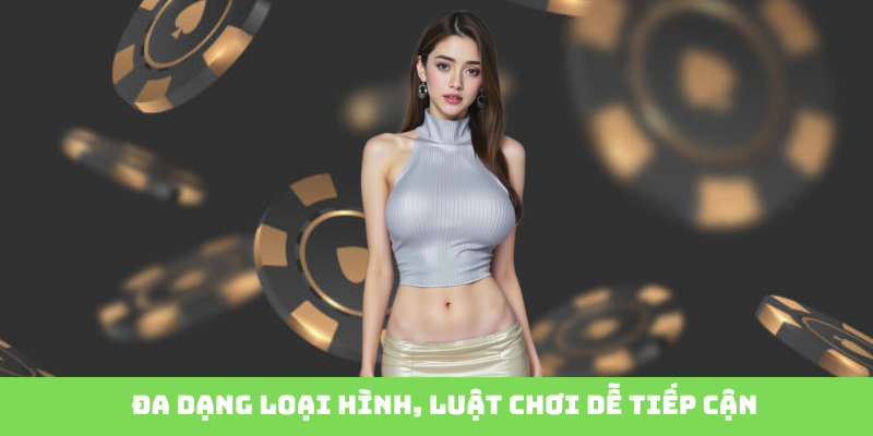 Đa dạng loại hình, luật chơi dễ tiếp cận