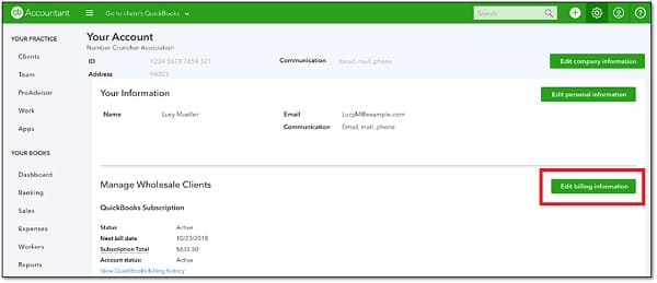 Change the Subscription and Billing Settings