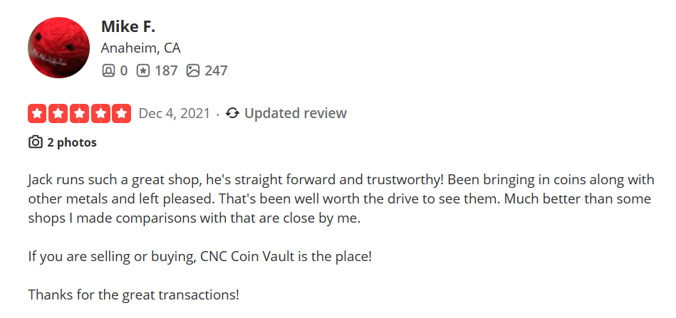 review 3 of CNC Coin Vault