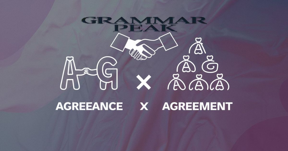 Origins of “Agreeance” and “Agreement” Words