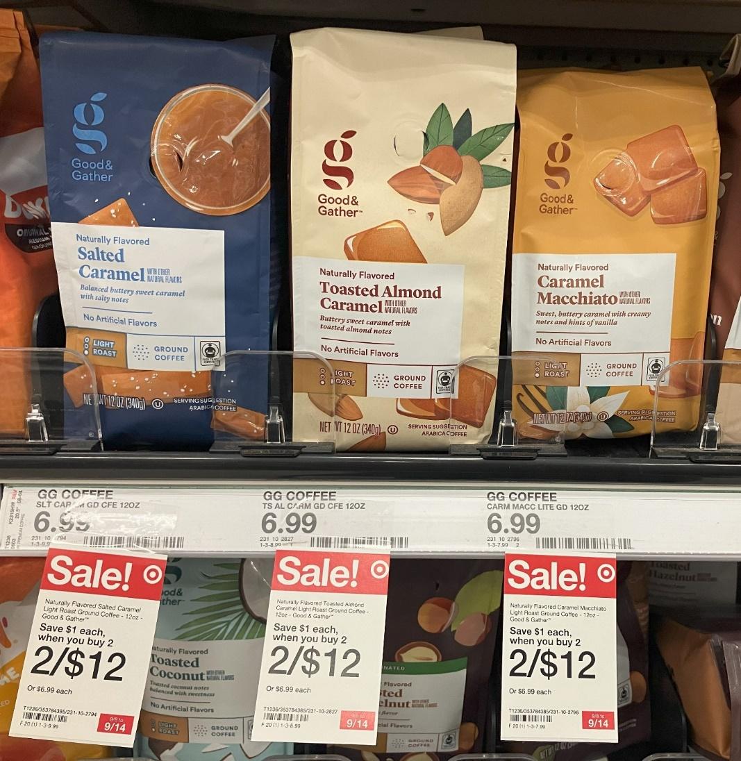 A shelf with bags of food

Description automatically generated