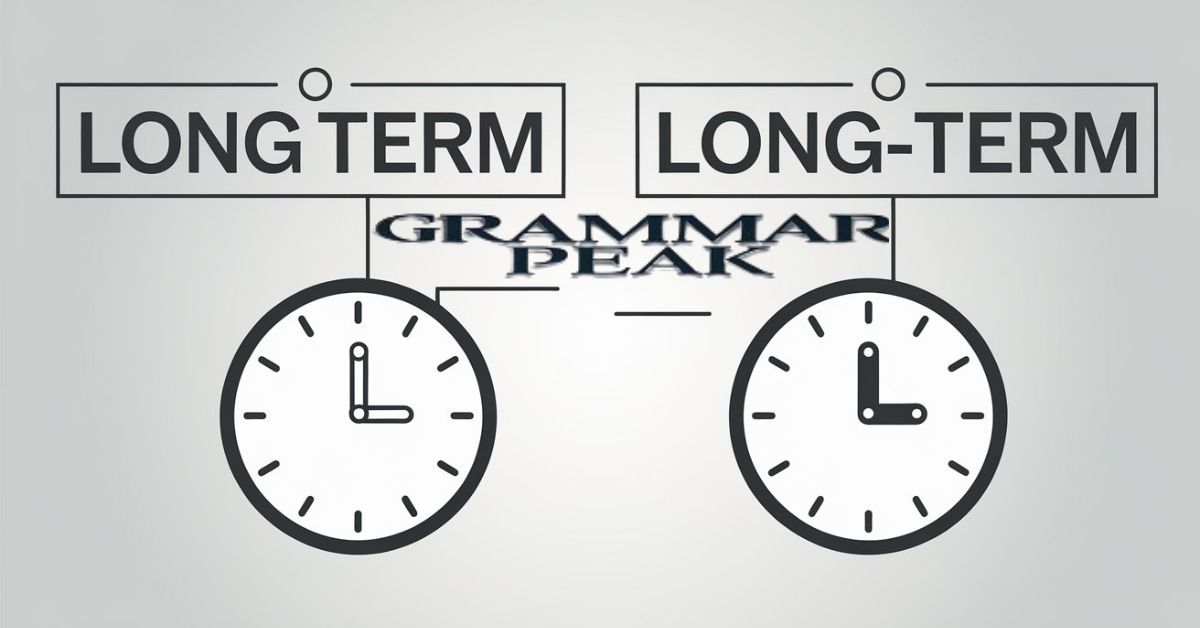 “Long Term” vs “Long-Term”: The Differences