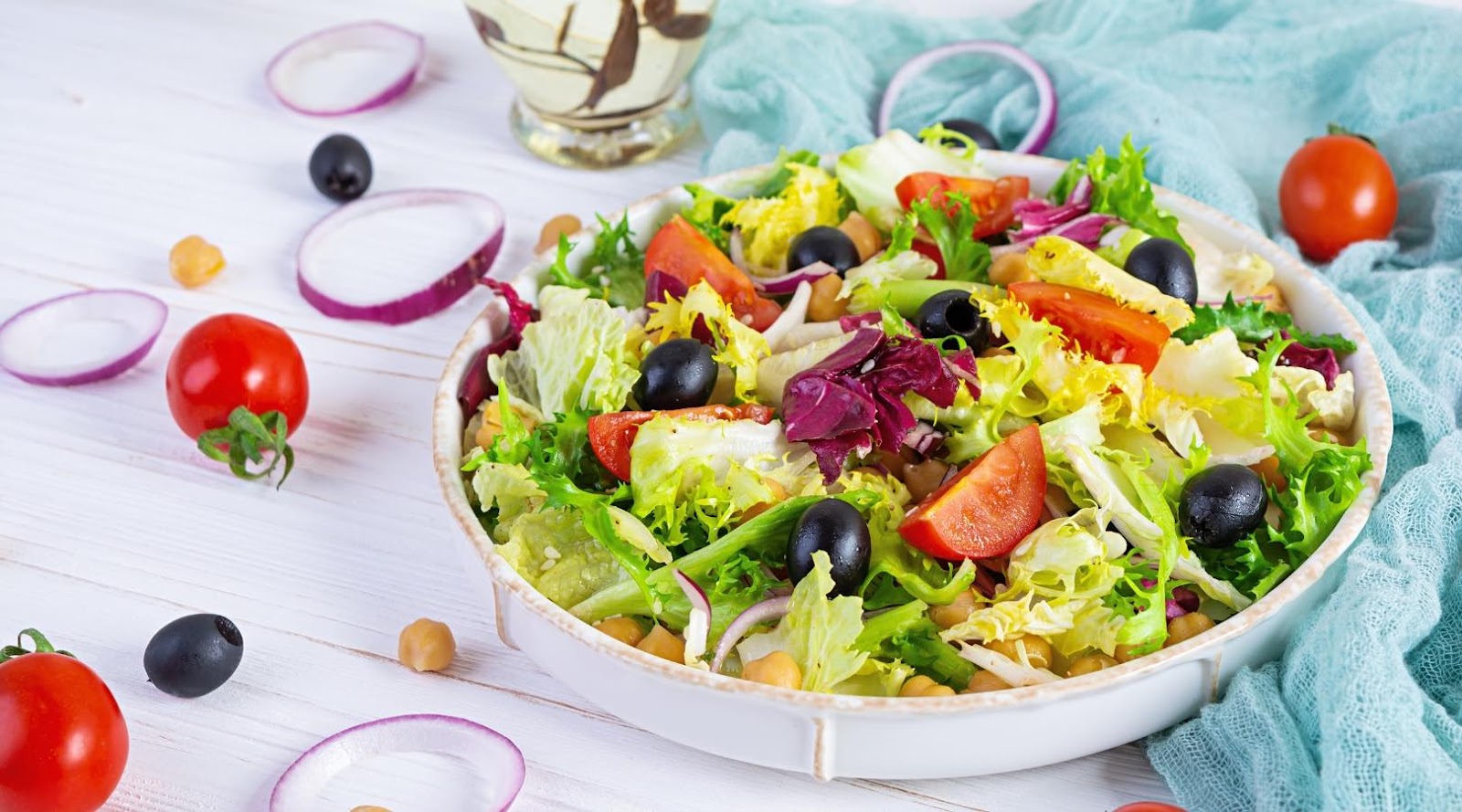 Fresh mixed salad from a healthy restaurant in Toronto, perfect for families