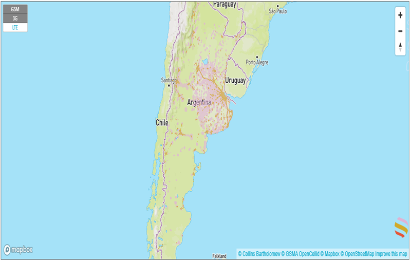 mapa de cobertura movistar en argentina