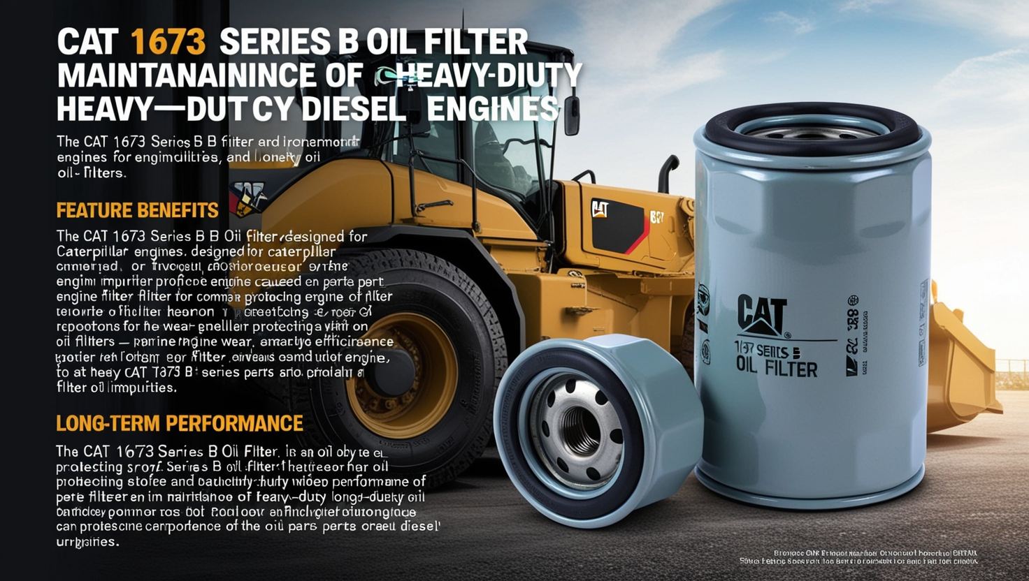 Cat 1673 Series B Oil Filter