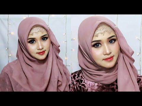 cara pakai jilbab segi empat untuk kondangan