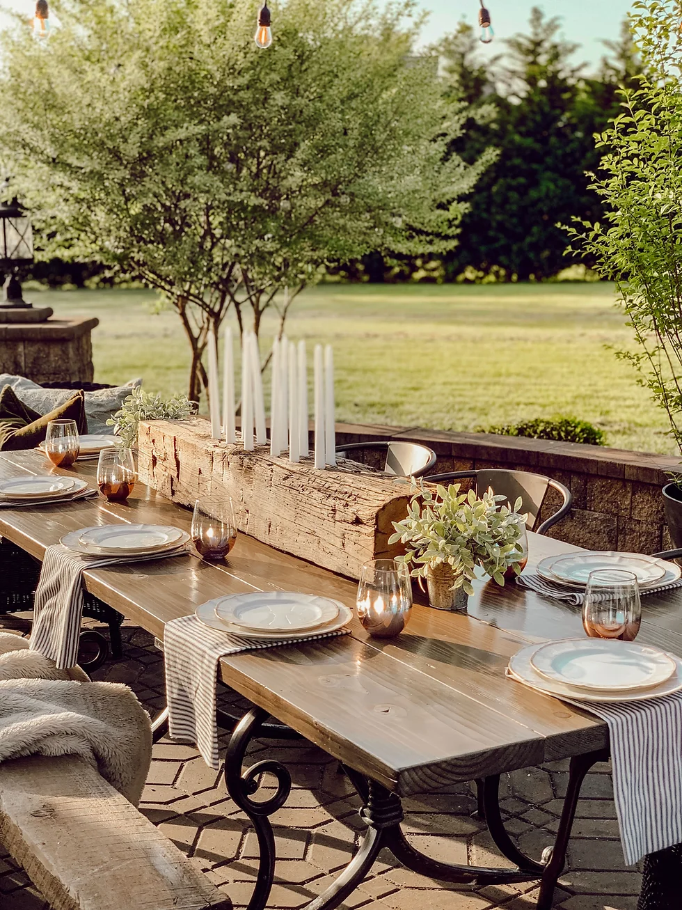 Outdoor Dining Farmhouse Style Ideas