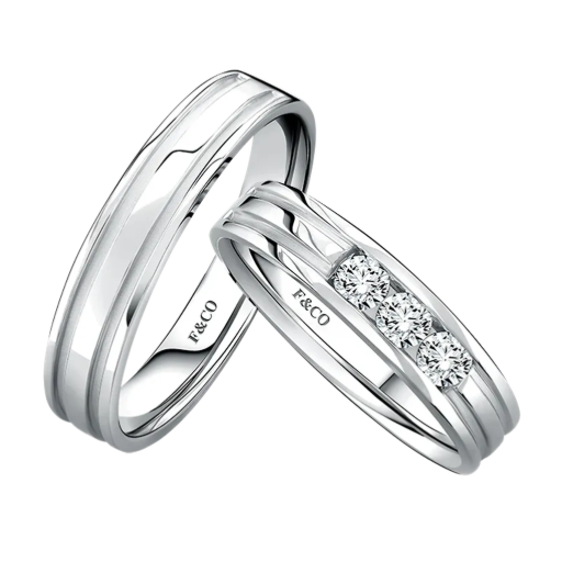 Cincin Couple Nikah Frank & co. yang Elegan