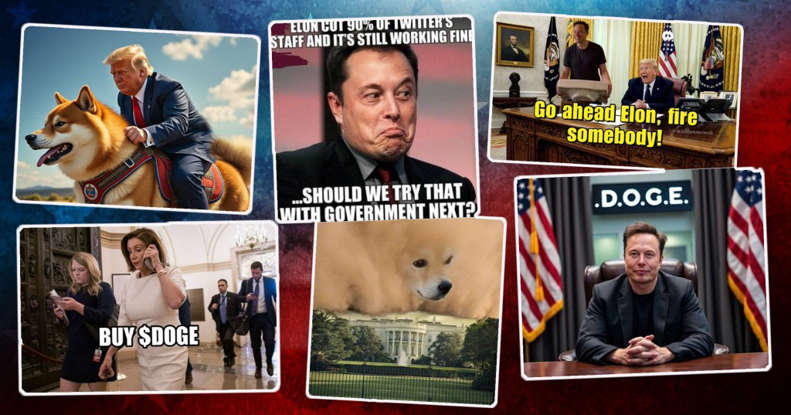 Meme comparison showing tribal loyalty among Trump and Musk fanbases