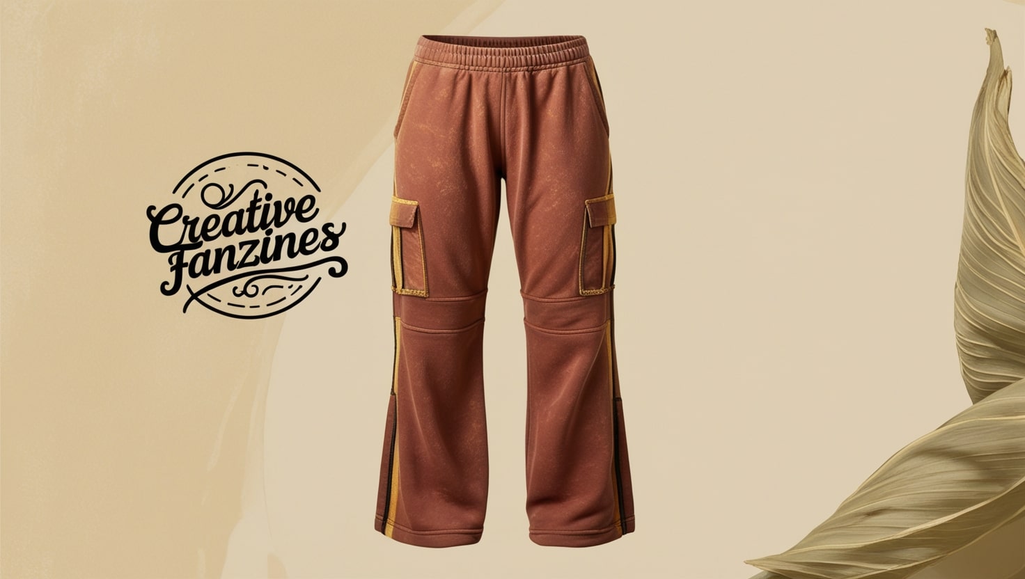 g.o.a rustic flared cargo sweatpants