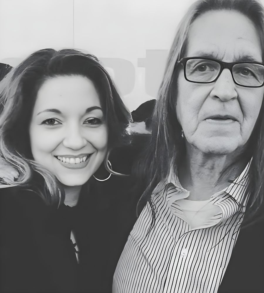 Mirtha Jung with her husband George Jung