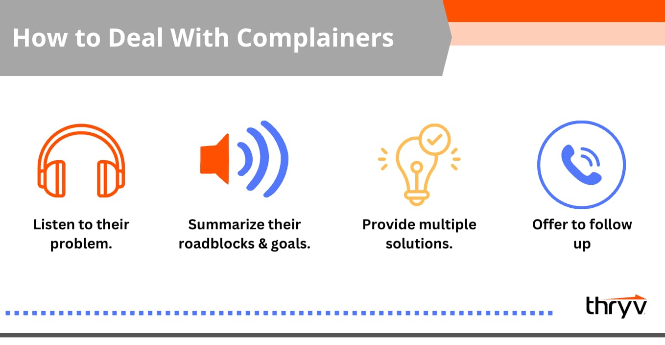 how to deal with complainers