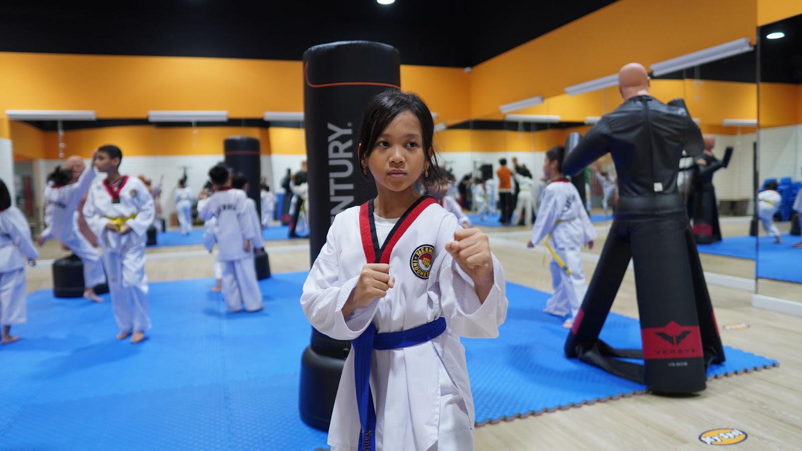 Types of Taekwondo Stances - Forward Stance (ap kubi seogi) from the side