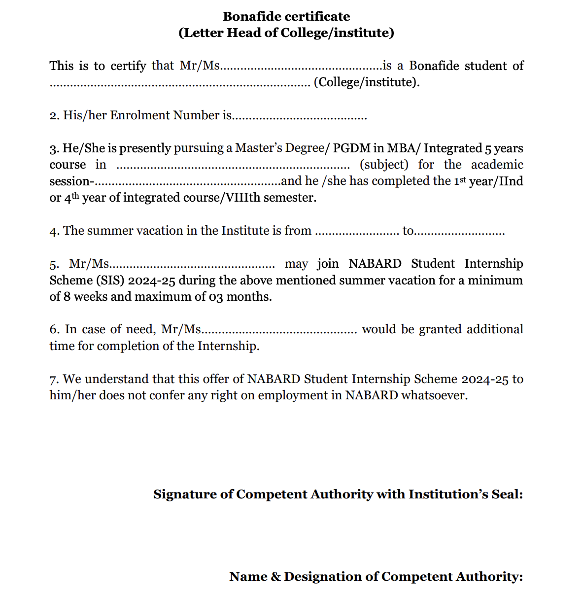 Bonafide Certificate: Meaning, Application Latter, Format & Sample