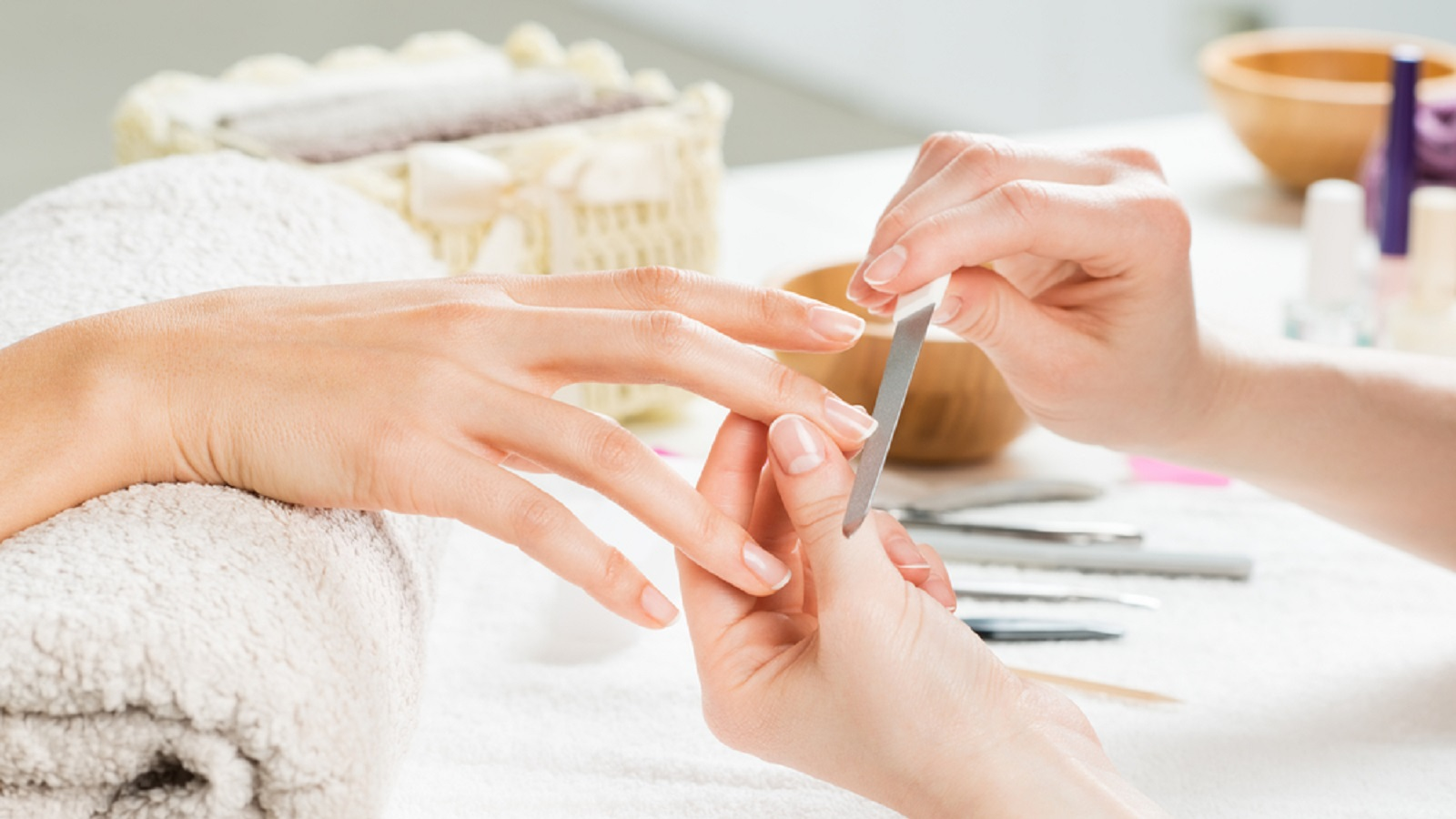 Shaping and Refining the Nails During a Manicure
