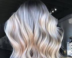 Image of Icy blonde hair color