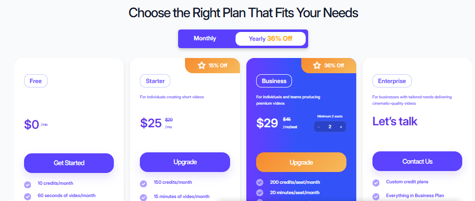 url to video ai pricing 