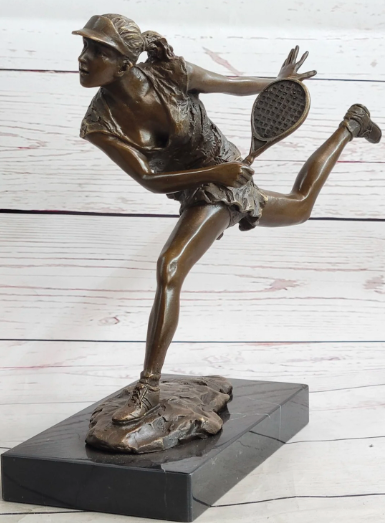 bronze sports statue