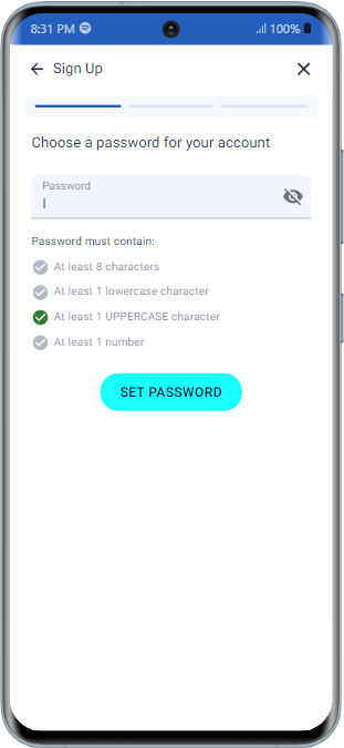 Input a unique password