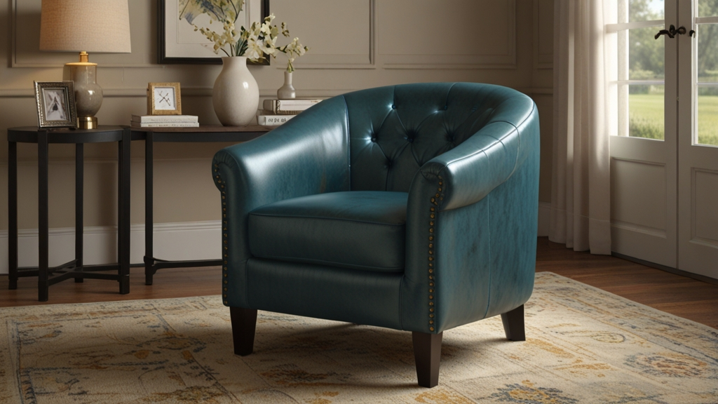 Lark Manor Anneluise Faux Leather Armchair