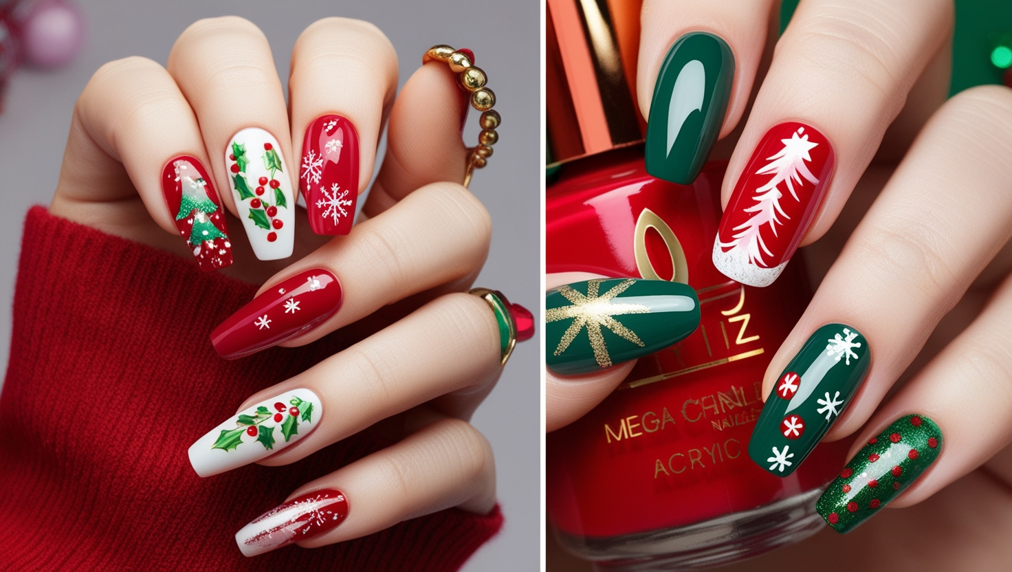 acrylic:um66km109vq= christmas nails
