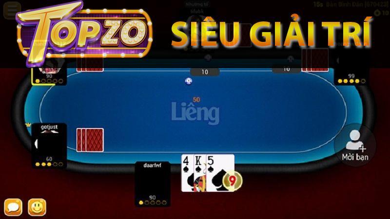 Giới thiệu game bài hấp dẫn liêng tại topzo