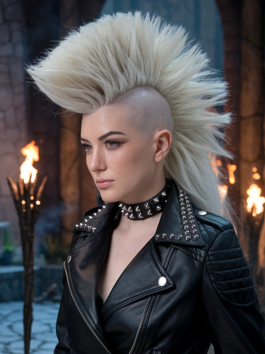 9. Voluminous White Mohawk