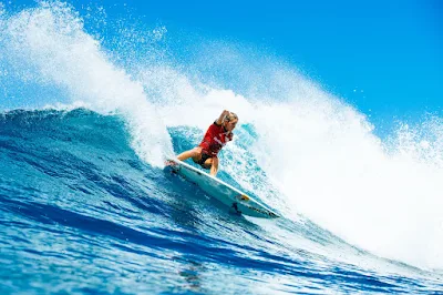 Molly Picklum disputou as Olimpíadas de Paris (Foto: World Surf League)