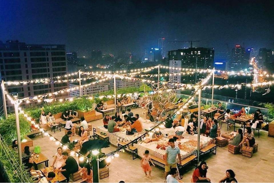 Trill Rooftop Cafe and Bistro in Hanoi