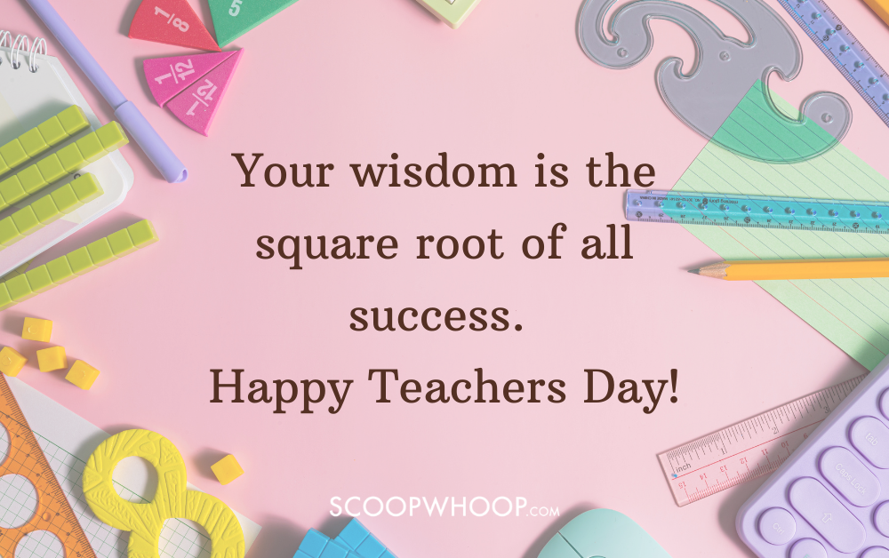 teachers day wishes in maths style