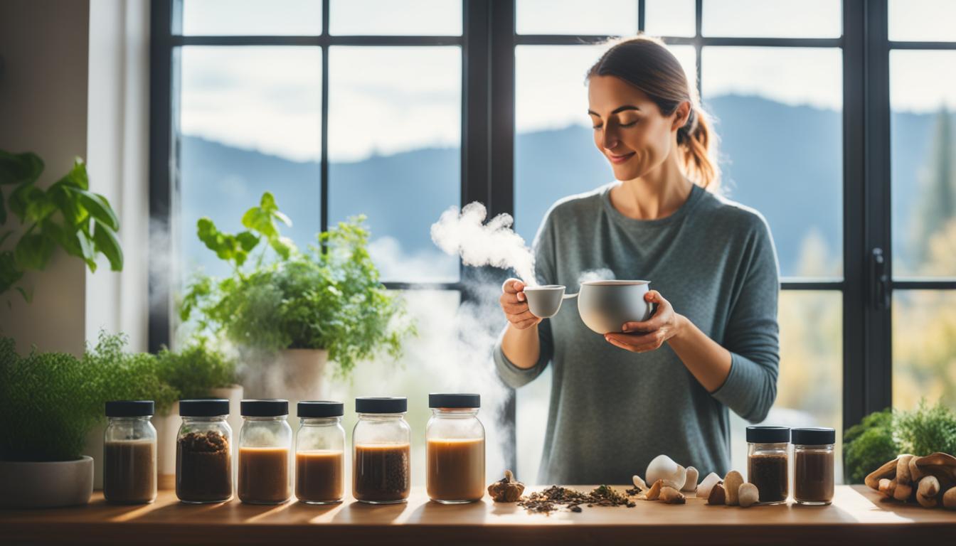 daily mushroom chai routine