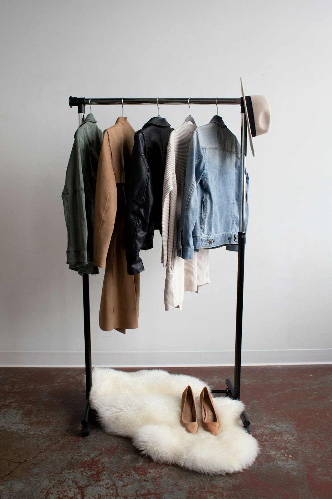 Clothing freestanding rack 