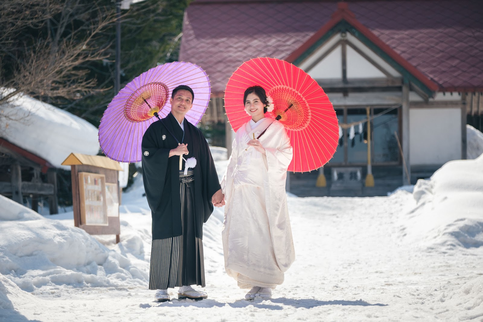 Professional white kimono photography