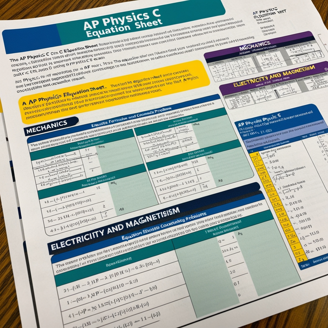 ap physics c equation sheet
