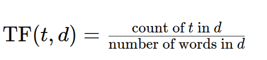 Term Frequency (TF) in TF-IDF