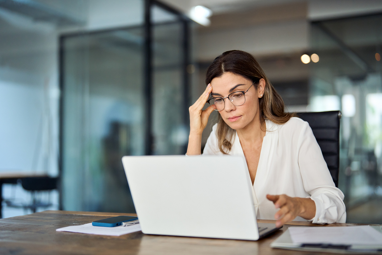 a girl working on her computer